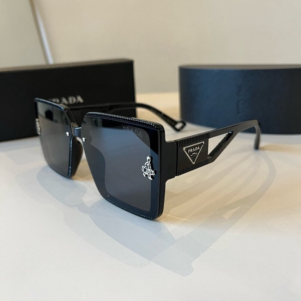 Prada Black Square Sunglasses - image 6